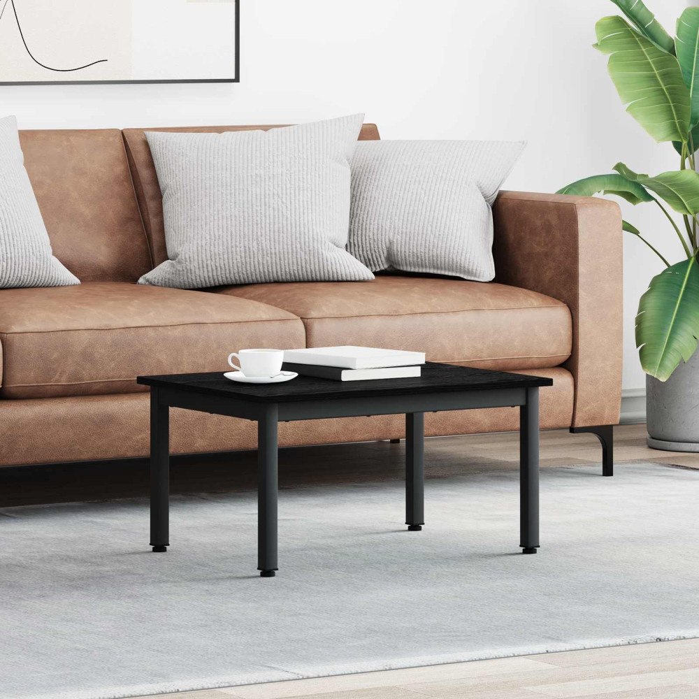 vidaXL Kaffeebord Svart Ek 70 x 50 x 36 cm Konstruerat trä