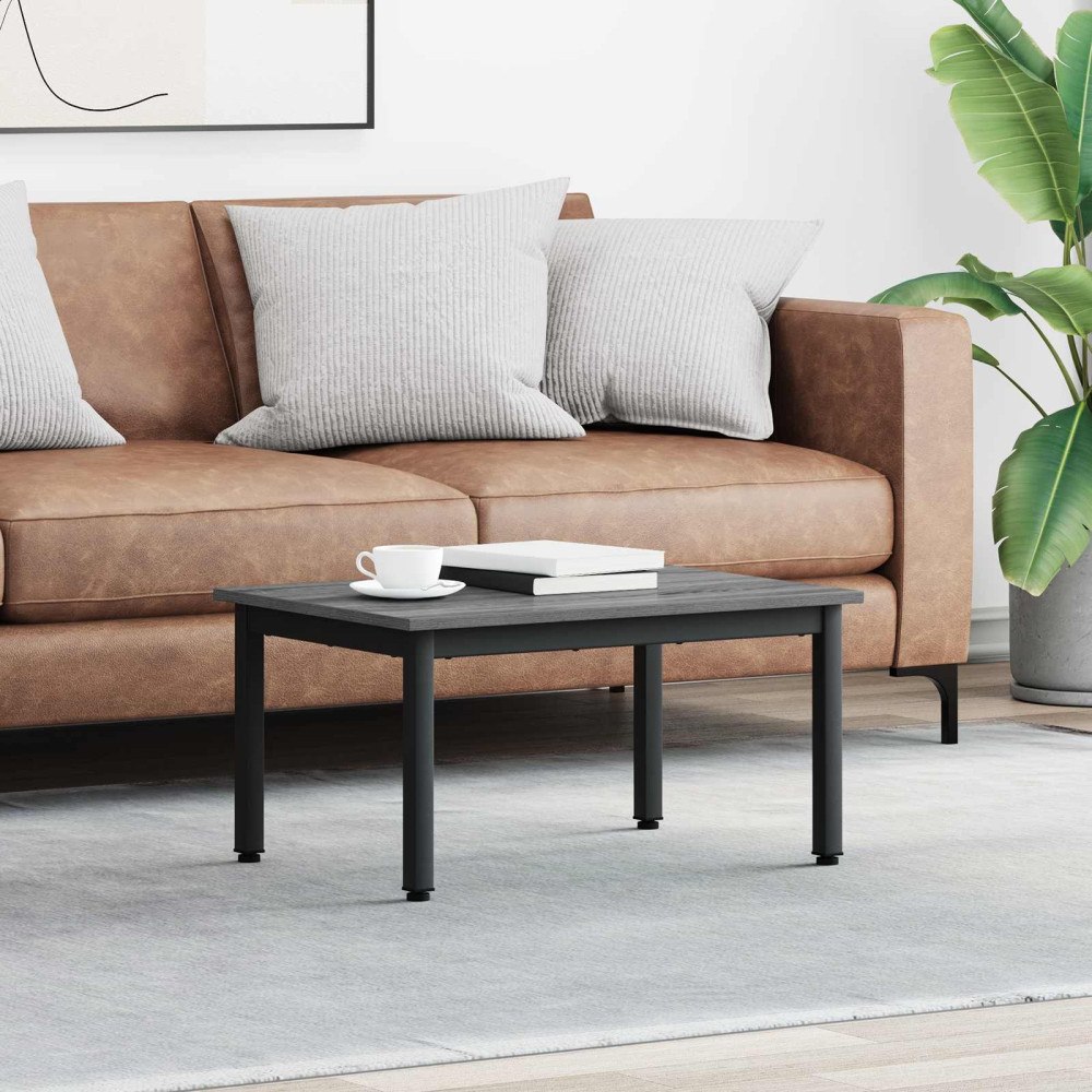 vidaXL Kaffeebord Grå Sonoma 70 x 50 x 36 cm Konstruerat trä