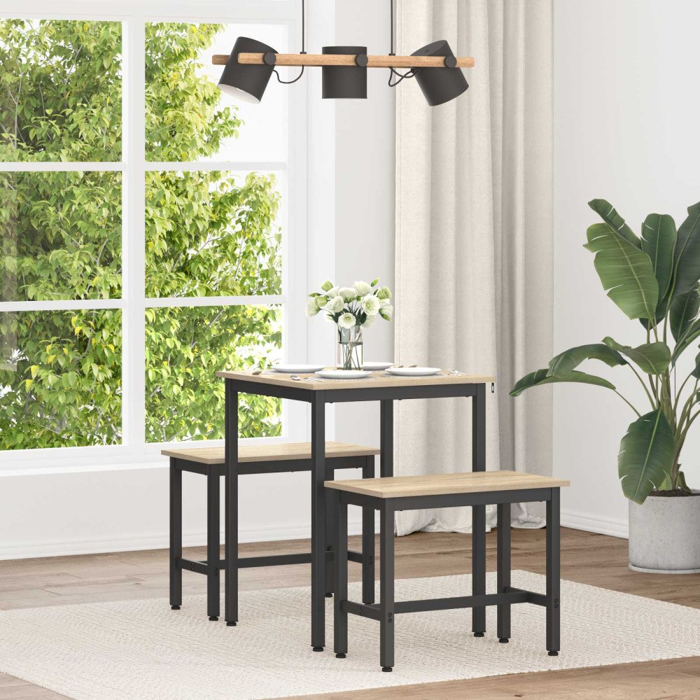 vidaXL Matbord METALL