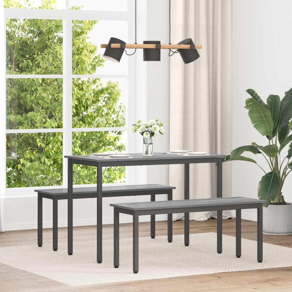 vidaXL Matbord METALL