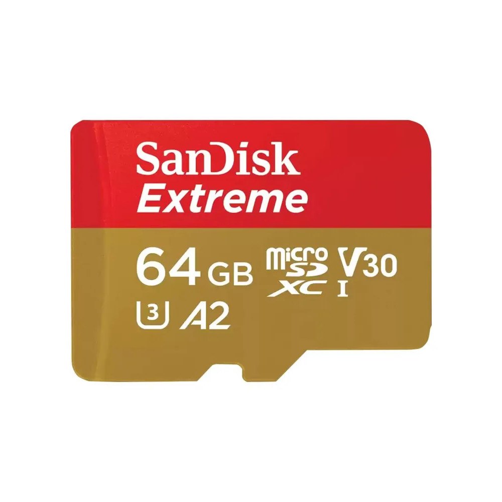 SANDISK SanDisk Extreme - flash-minneskort - 64 GB - mikroSDXC UHS-I