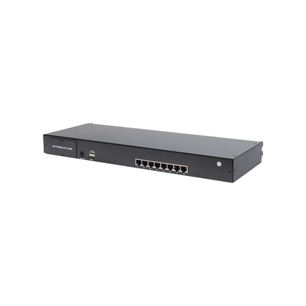 Digitus DIGITUS Professional DS-72216 - omkopplare för tangentbord/video/mus - 8 portar - rackmonterbar