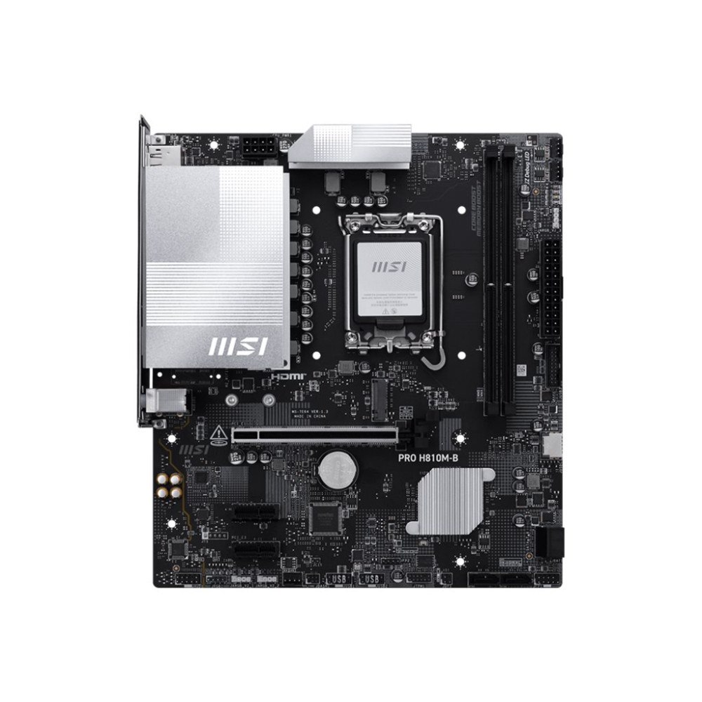 MSI MSI PRO H810M-B - moderkort - micro ATX - LGA1851-uttag - H810