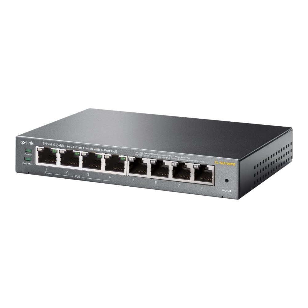 TP-LINK TP-Link Easy Smart TL-SG108PE - switch - 8 portar - smart