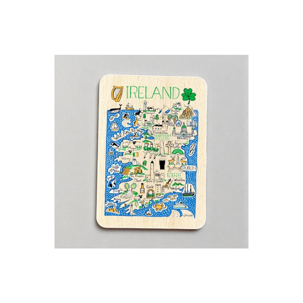 The Sugar Shed Julia Gash Wooden Magnet - Ireland