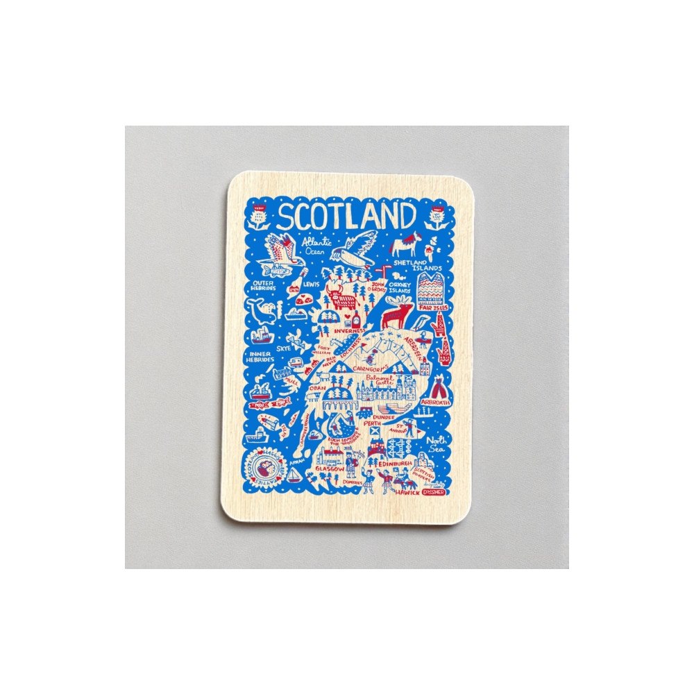 The Sugar Shed Julia Gash Wooden Magnet - Scotland