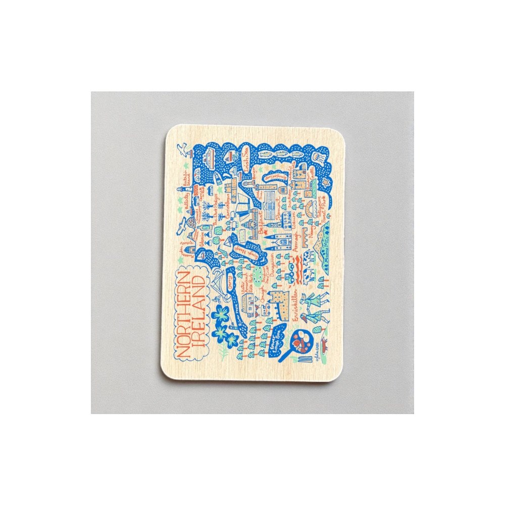 The Sugar Shed Julia Gash Wooden Magnet - Northern Ireland