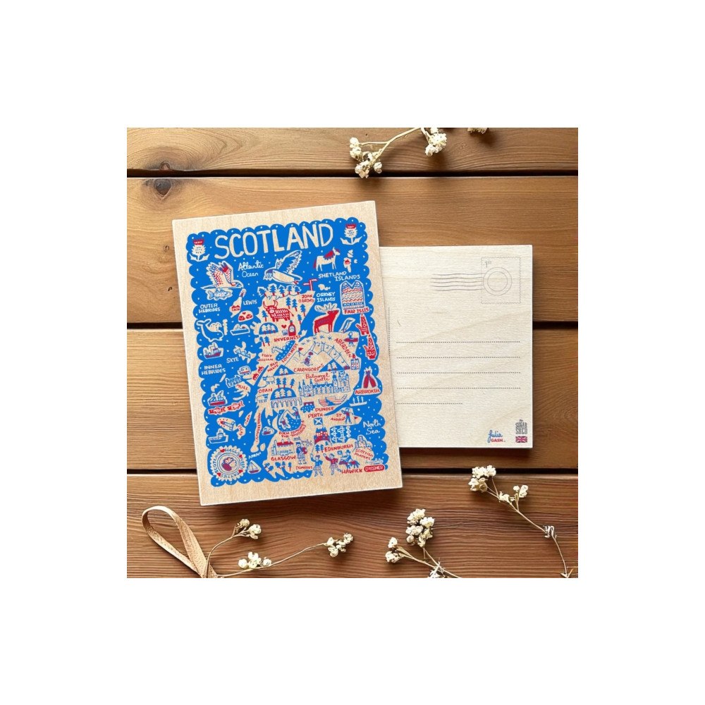 The Sugar Shed Julia Gash Wooden Postcard - Scotland