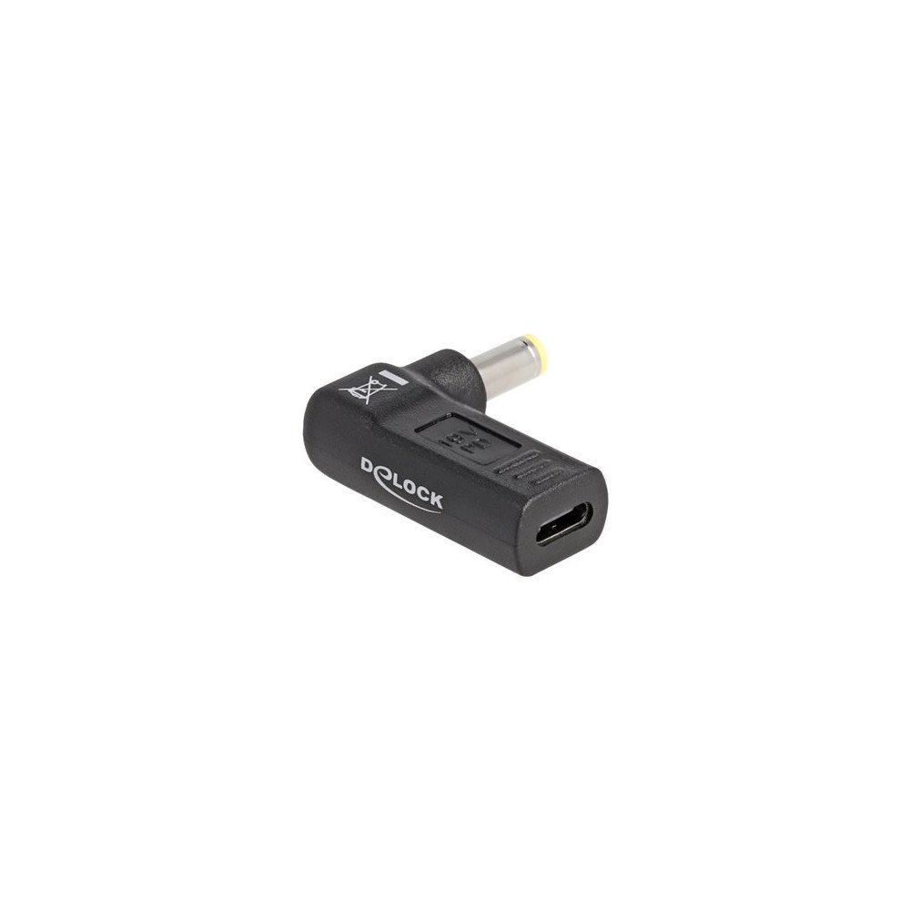 DeLOCK Delock - strömadapter - 24 pin USB-C till Växelströmsjack 5,5 x 2,5 mm