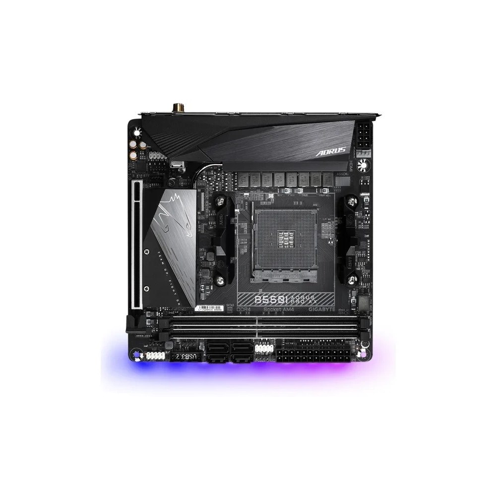 Gigabyte Technology GIGABYTE B550I AORUS PRO AX, AMD, Uttag AM4, AMD Ryzen 3000...