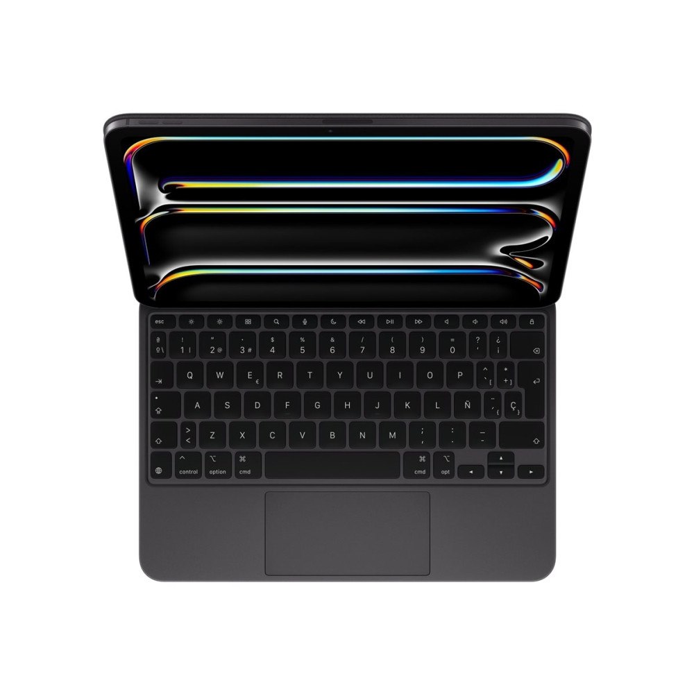 Apple Apple Magic Keyboard - tangentbord och foliefodral - med pekdyna - QWERTY - spansk - svart Inmatningsenhet