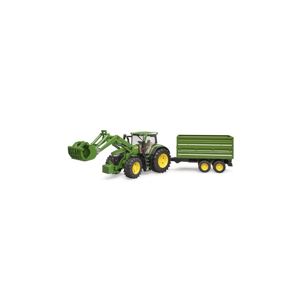 Bruder Bruder John Deere 7R 350 tractor with frontloader and tippin...