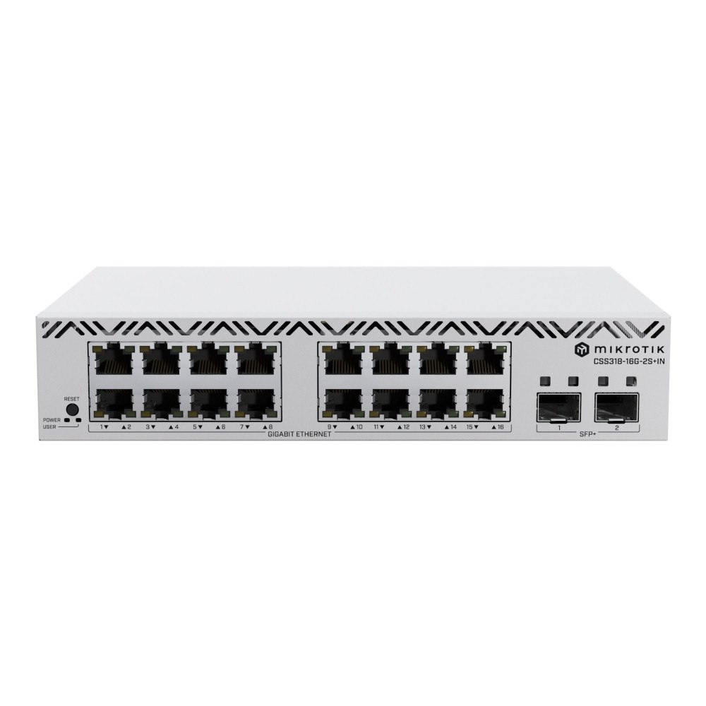 MikroTik MikroTik CSS318-16G-2S+IN - switch - 18 portar - smart - rackmonterbar