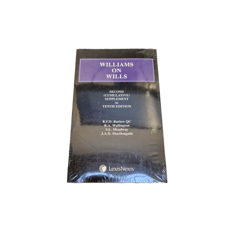 LEXIS NEXIS UK WILLIAMS ON WILLS 2ND SUPP TO 10TH EDITI (häftad, eng)