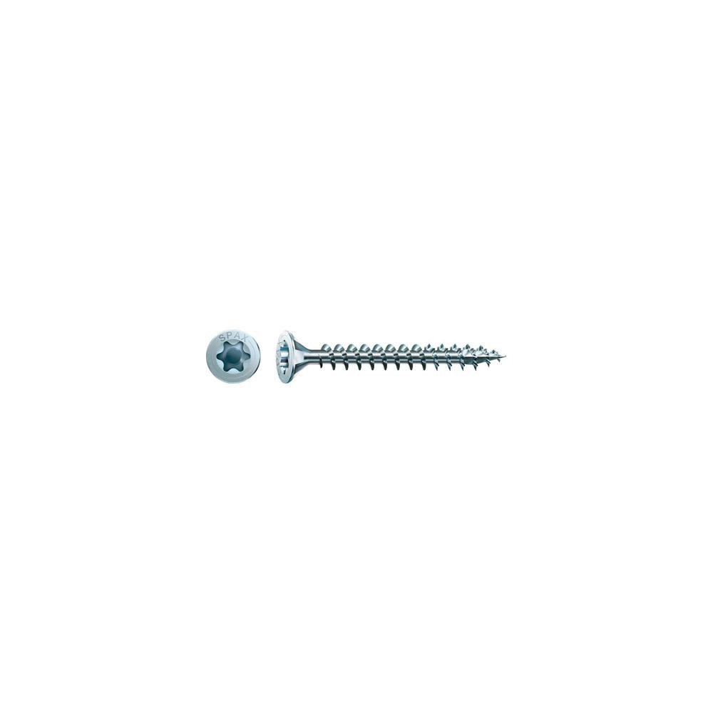 Spax SPAX 1191010400353, Skruv, Zink, Trä, Platt huvud, Torx, Blå