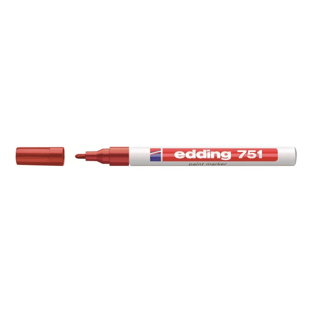 edding edding 751 paint - markering - röd