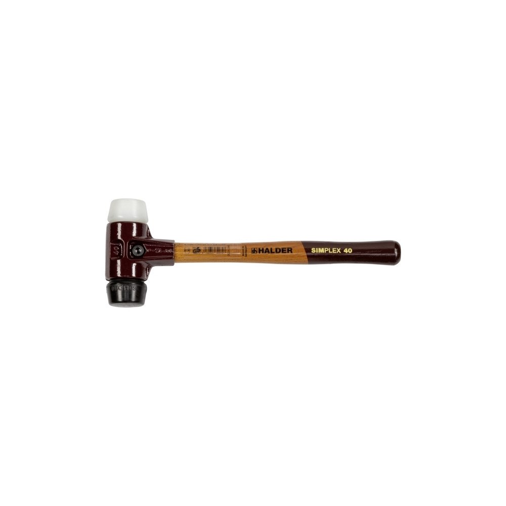 Halder Halder SIMPLEX 3028.040 gummihammare ergonomiskt grepp, hård...