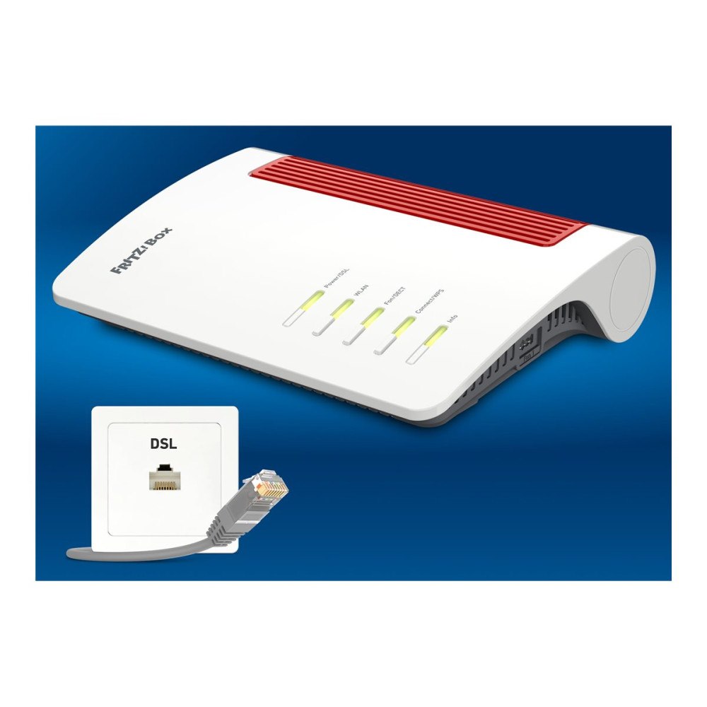 AVM FRITZ!Box 7690 - trådlös router - ISDN/DSL - Wi-Fi 7 - skrivbordsmodell, väggmonterbar