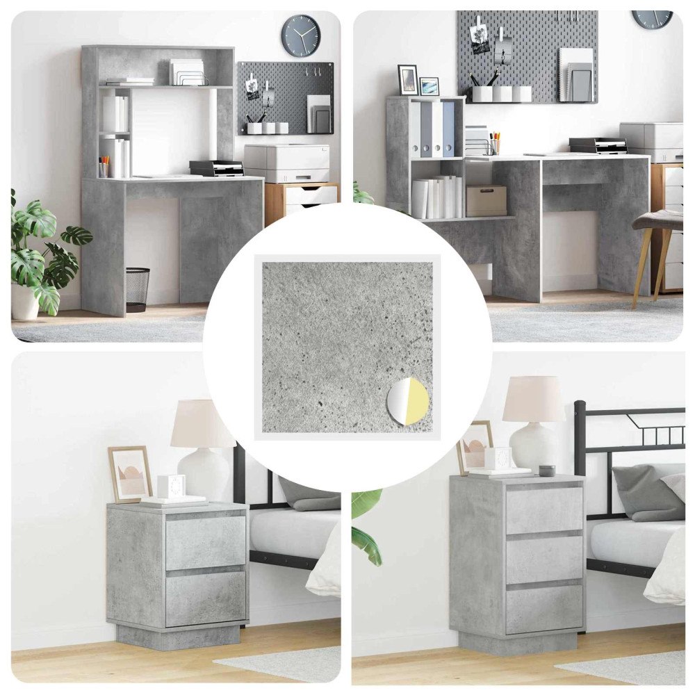 vidaXL Självhäftande skruvomslag 12 pcs Betonggrå Ø 20 x 0,5 mm