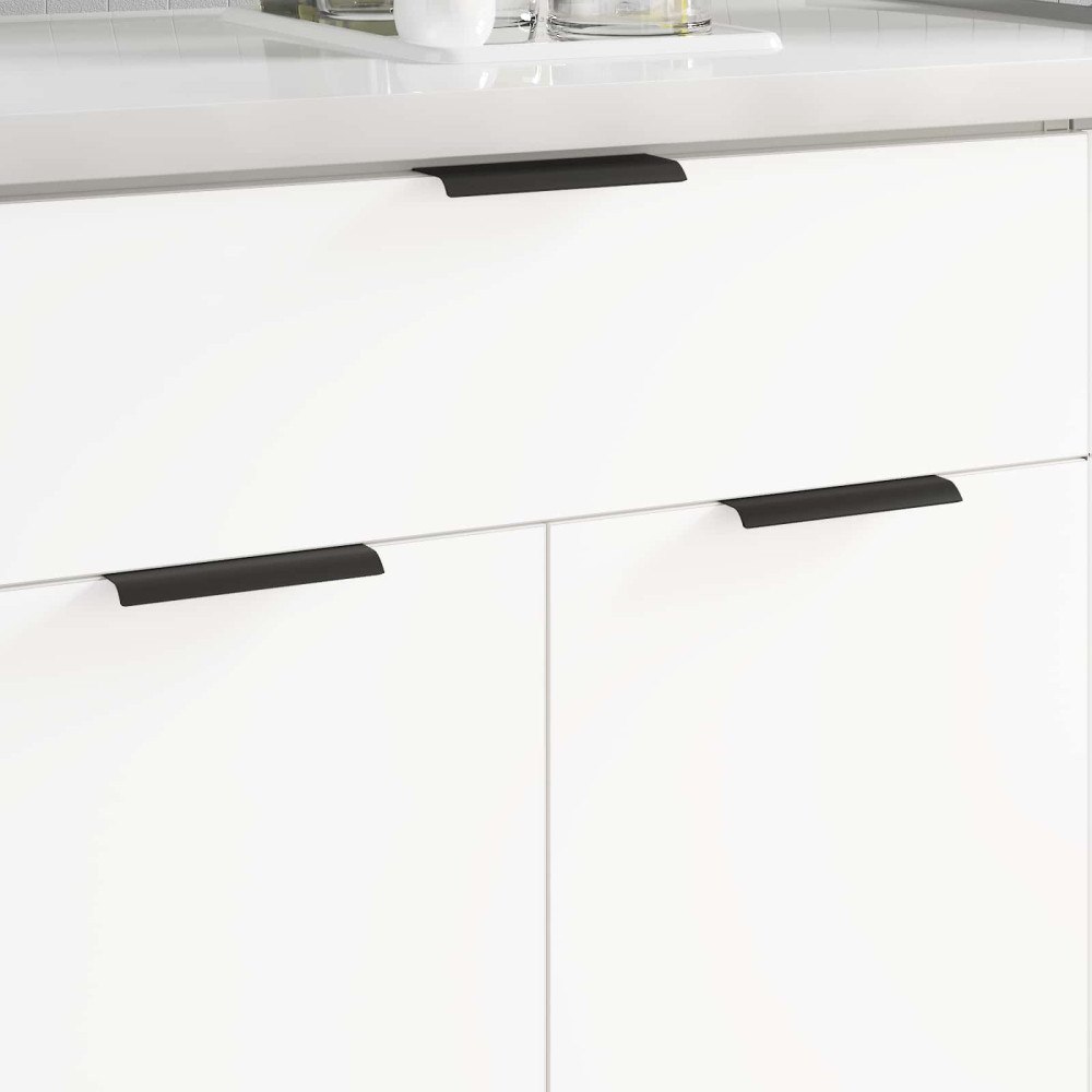 vidaXL Handtag 12 pcs Svart 120 x 39.6 x 17 mm Aluminium