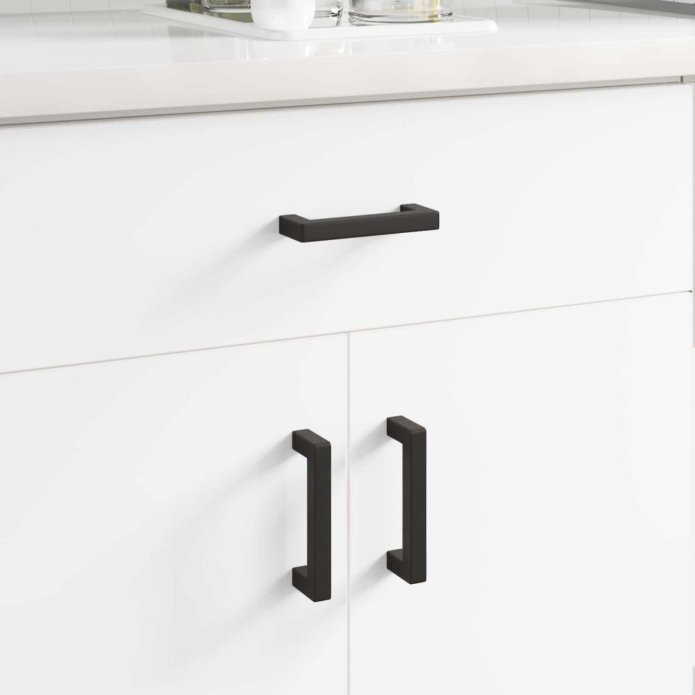 vidaXL Möbelhandtag 429 pcs Svart 110 x 12 x 36 mm Järn