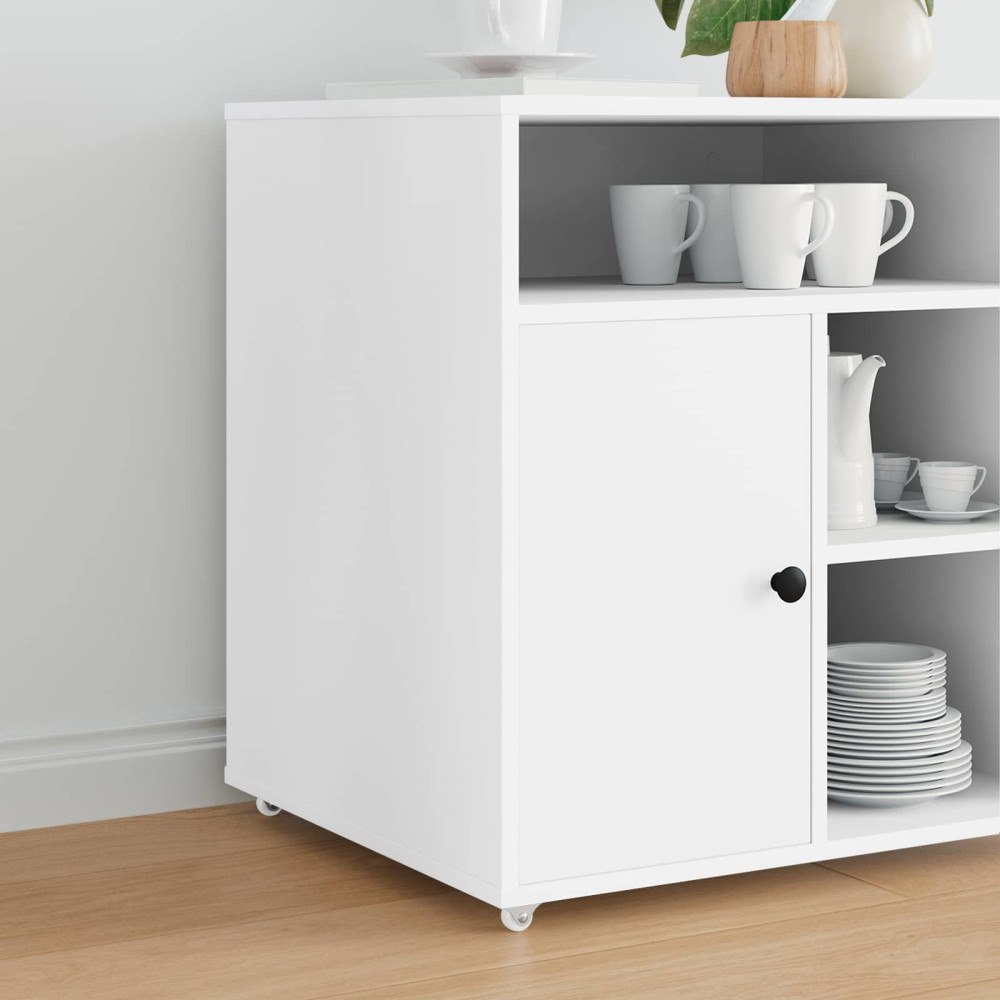 vidaXL Hjul 2 pcs Vit 42 x 11,5 x 29 mm Järn