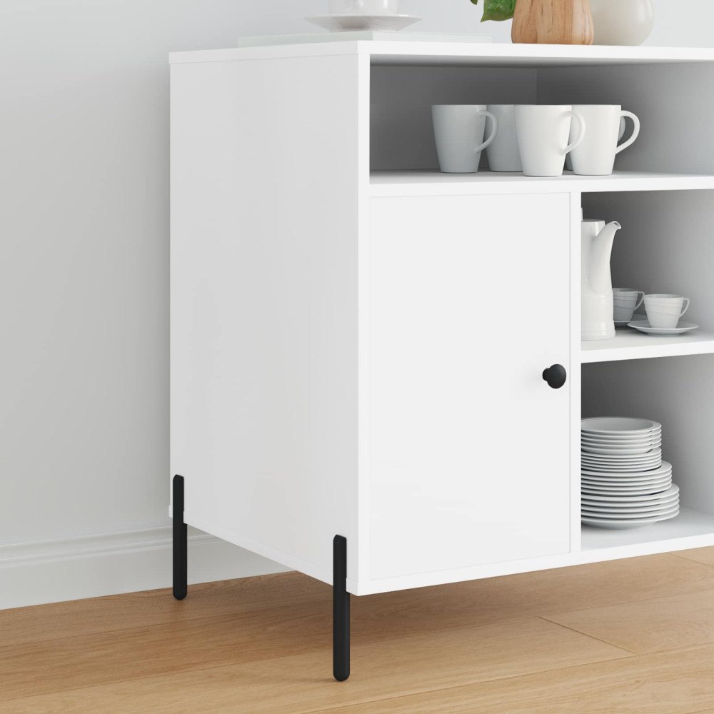 vidaXL Möbelfötter 12 pcs Svart 66 x 36 x 160 mm Järn