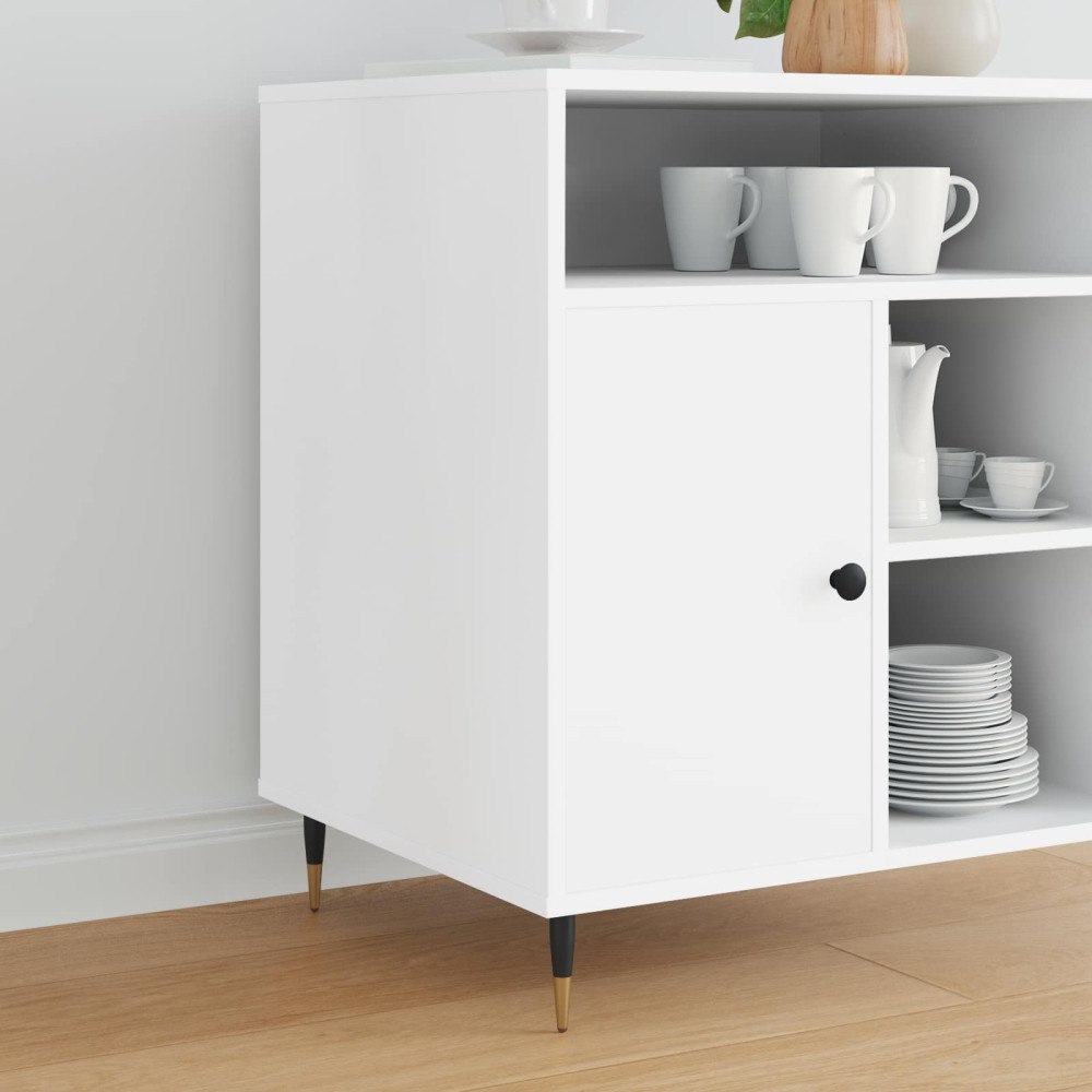 vidaXL Möbelfötter 2 pcs Svart och Guld Ø 40 x 98 mm Järn