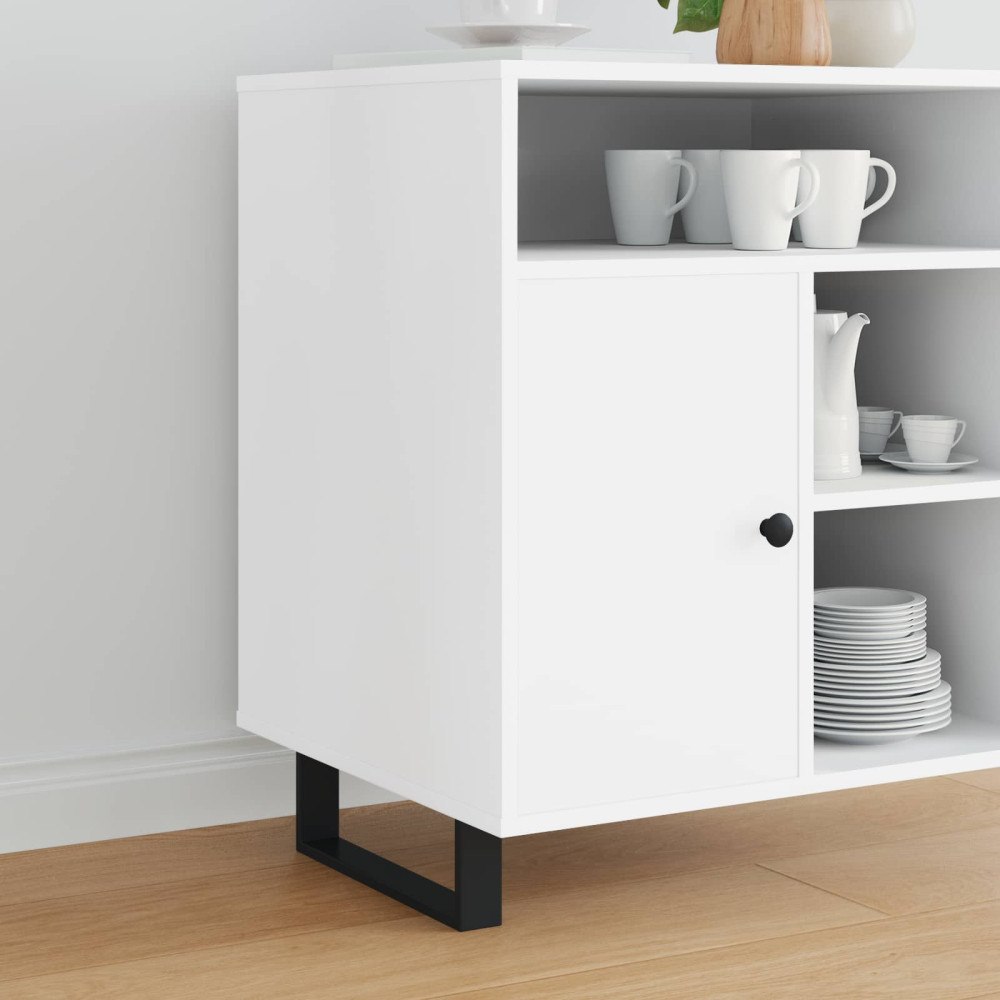 vidaXL Möbelfötter 12 pcs Svart 311 x 40,5 x 100 mm Järn