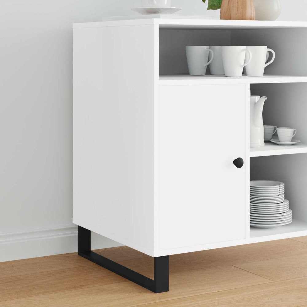 vidaXL Möbelfötter 2 pcs Svart 481 x 40,5 x 100 mm Järn