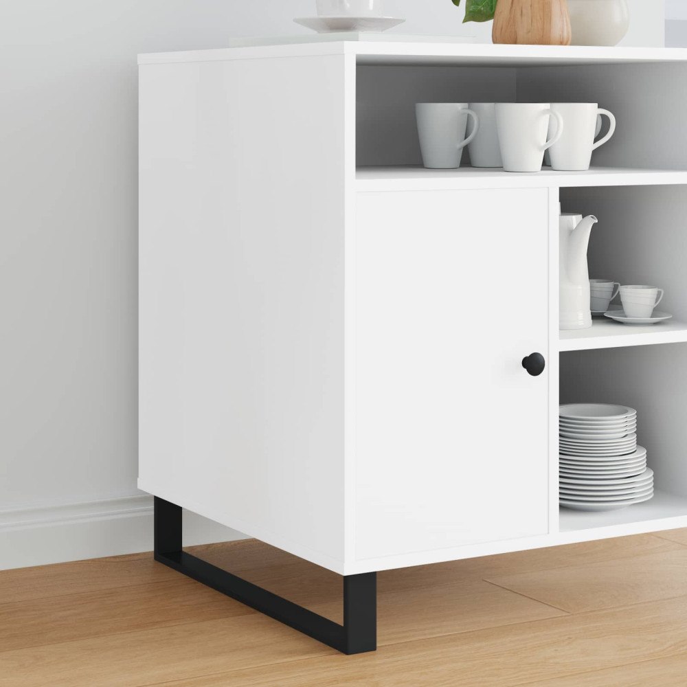 vidaXL Möbelfötter 12 pcs Svart 546 x 40,5 x 100 mm Järn