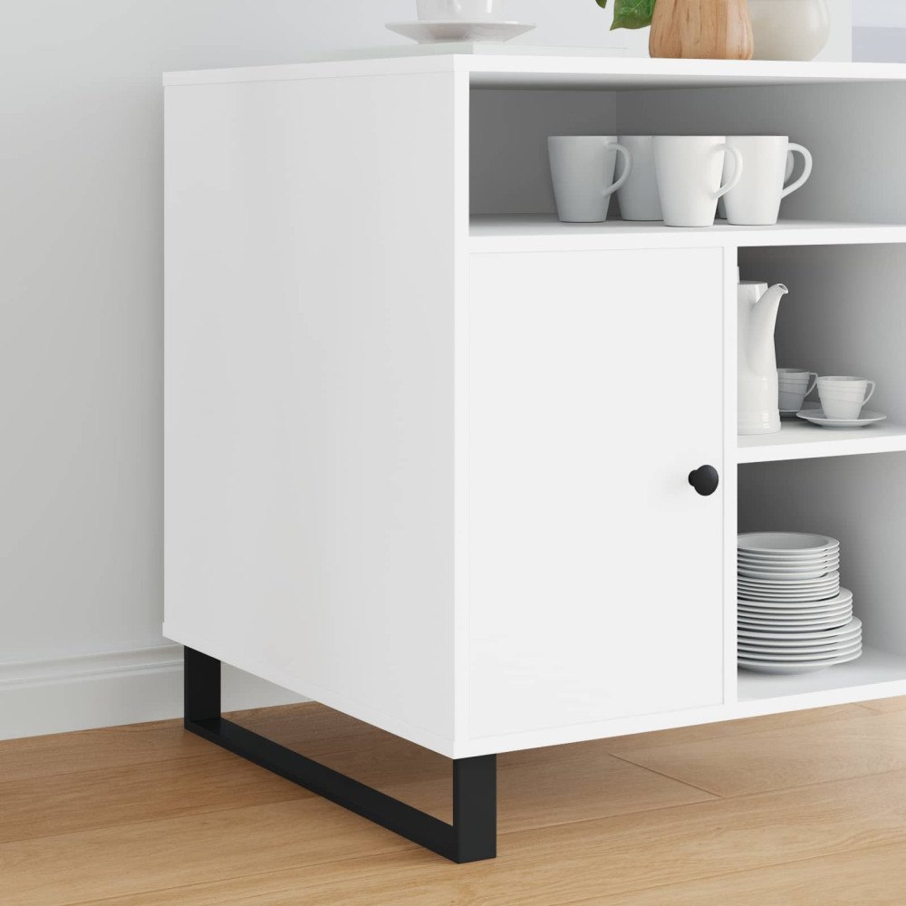 vidaXL Möbelfötter 12 pcs Svart 596 x 40,5 x 100 mm Järn