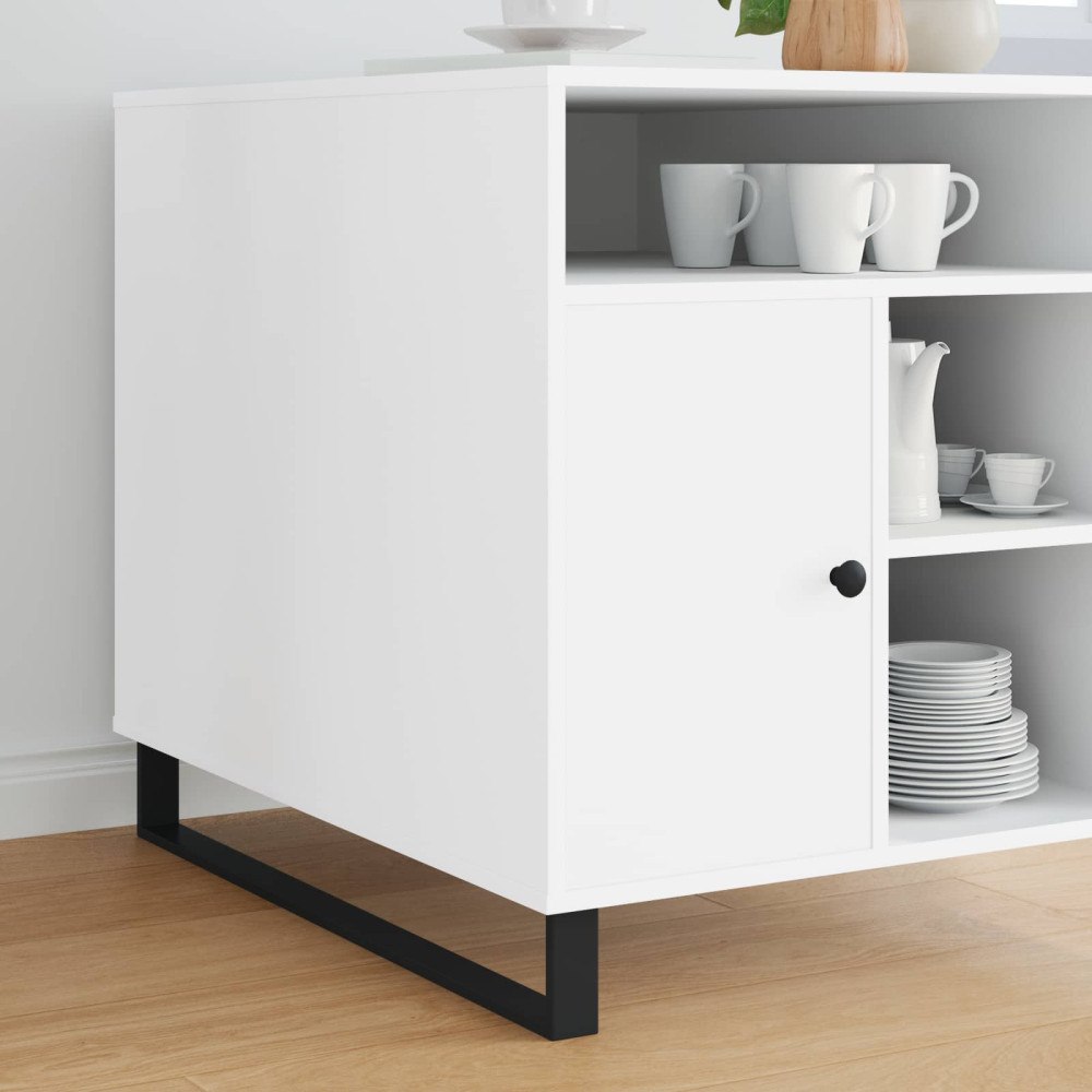 vidaXL Möbelfötter 12 pcs Svart 796 x 40,5 x 100 mm Järn