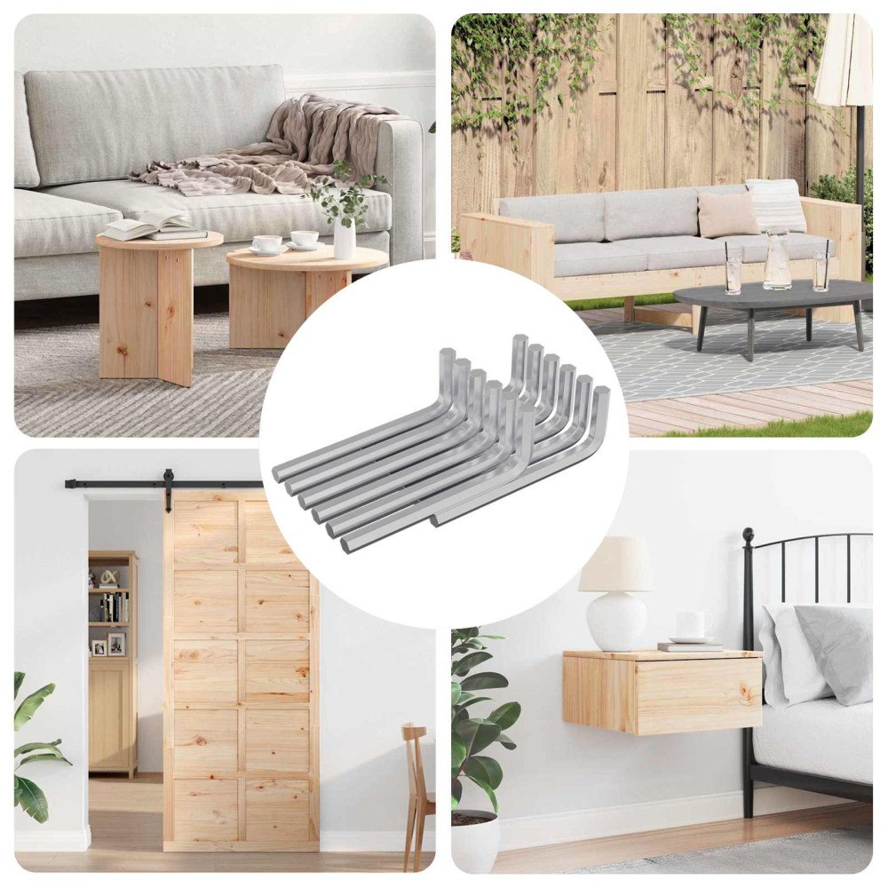 vidaXL Sexkantnyckel 1800 pcs Silver 32 x 86 mm Stål