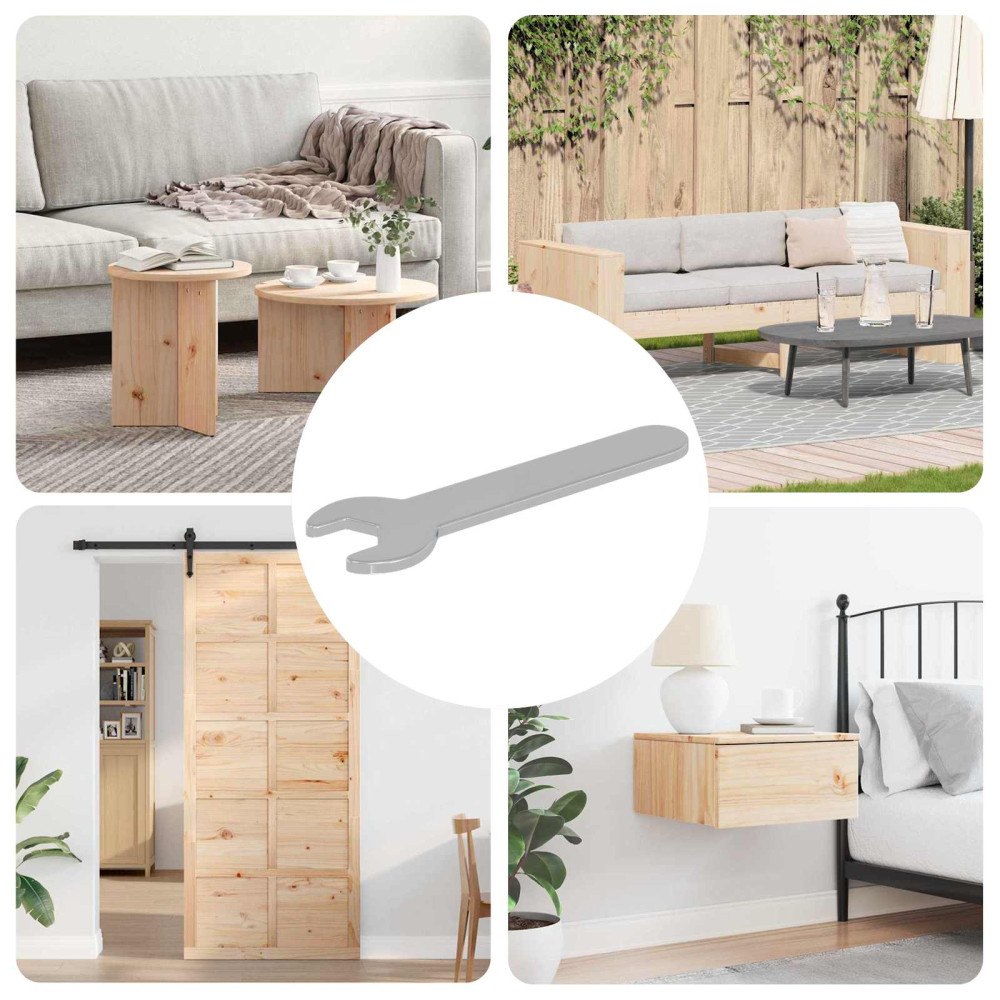 vidaXL Blocknyckel 12 pcs Silver 10 mm Järn