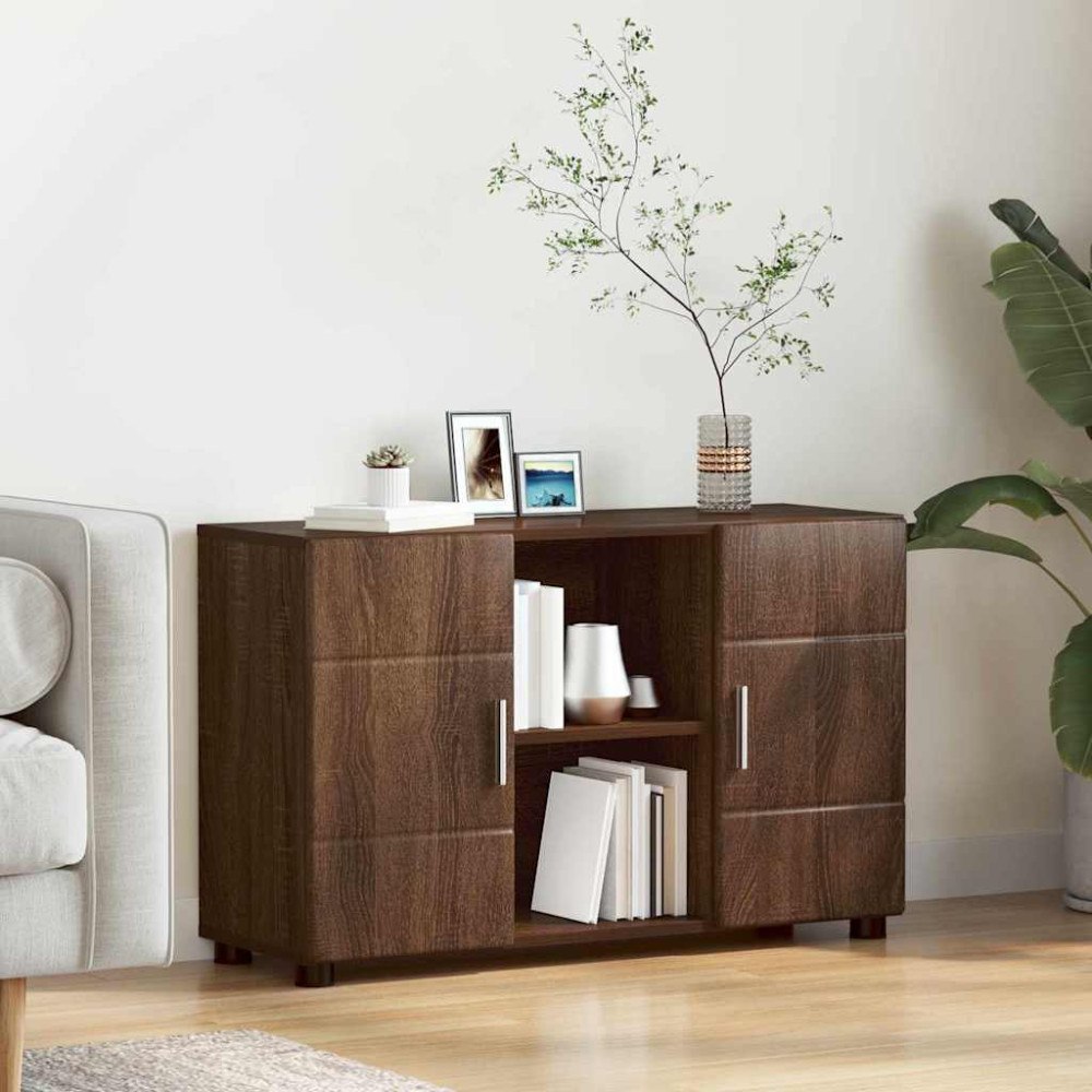 vidaXL Sideboard Brun Ek 88,5 x 30,5 x 55,5 cm Konstruerat trä