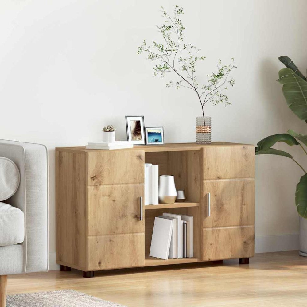 vidaXL Sideboard Artisan Ek 88,5 x 30,5 x 55,5 cm Konstruerat trä