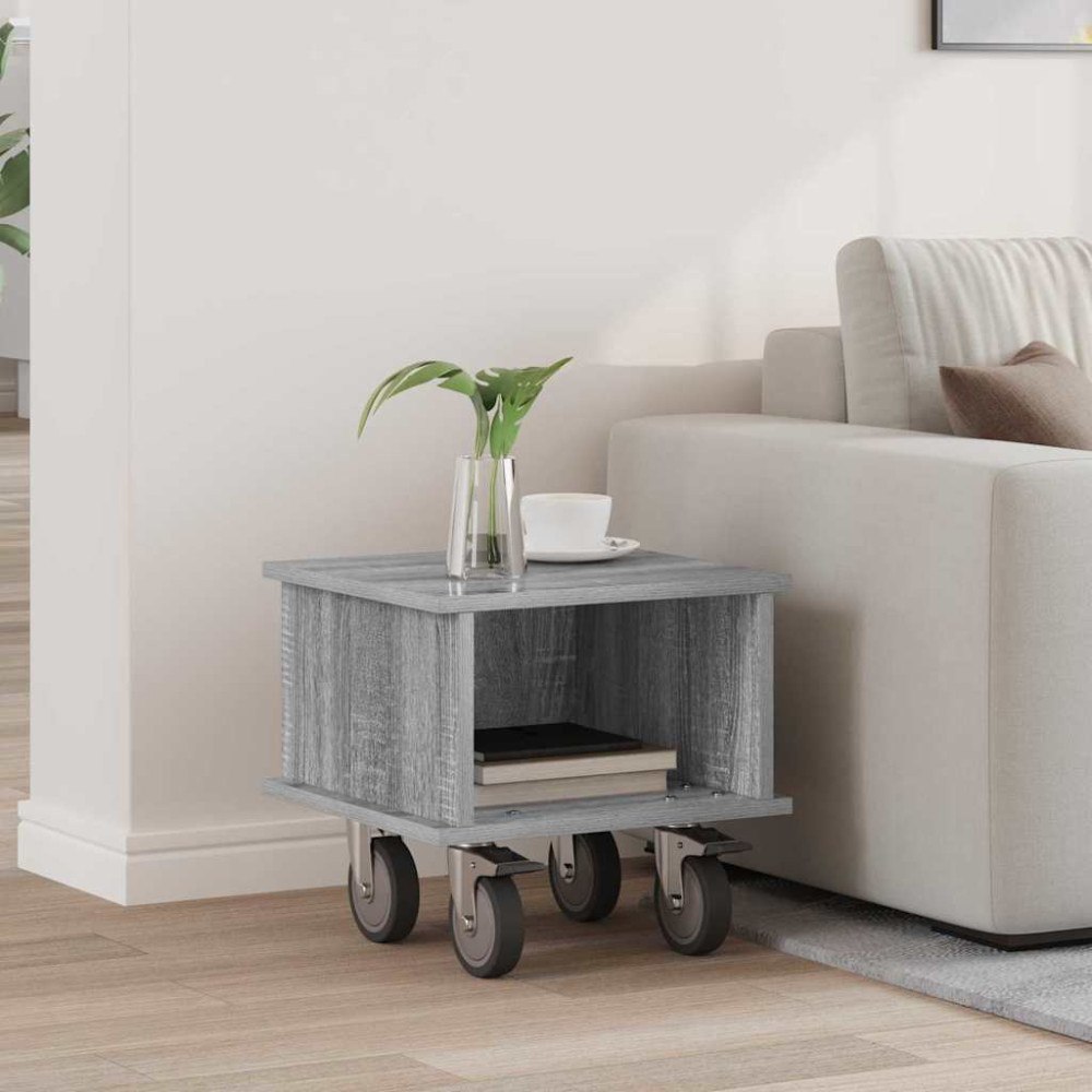 vidaXL TV-bänk Grå Sonoma 37 x 35 x 35 cm Konstruerat trä