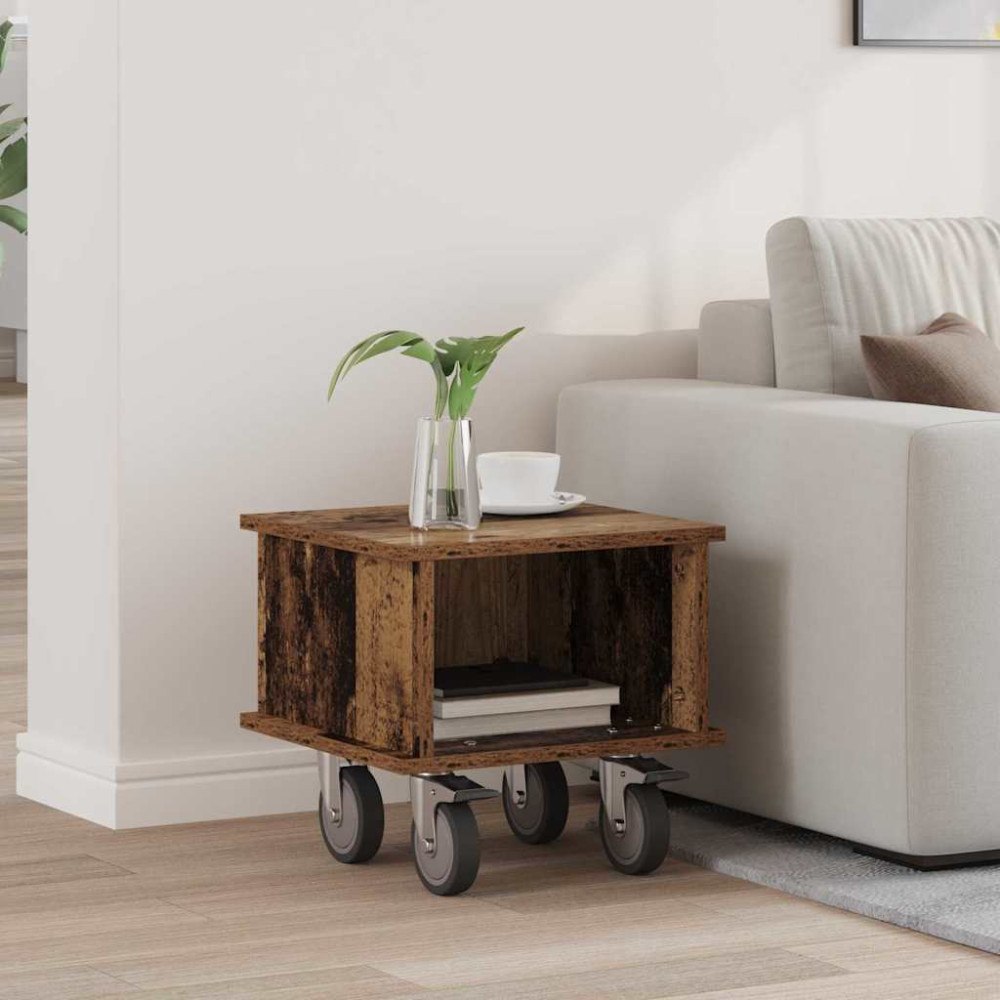 vidaXL TV-bänk Gammalt trä 37 x 35 x 35 cm Konstruerat trä