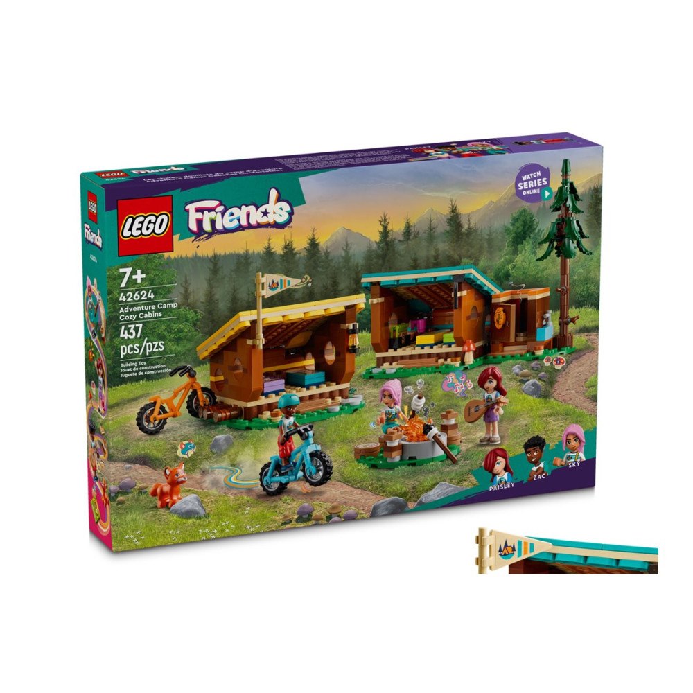LEGO LEGO Friends 42624 - Äventyrscamp Mysiga Stugor - byggsats