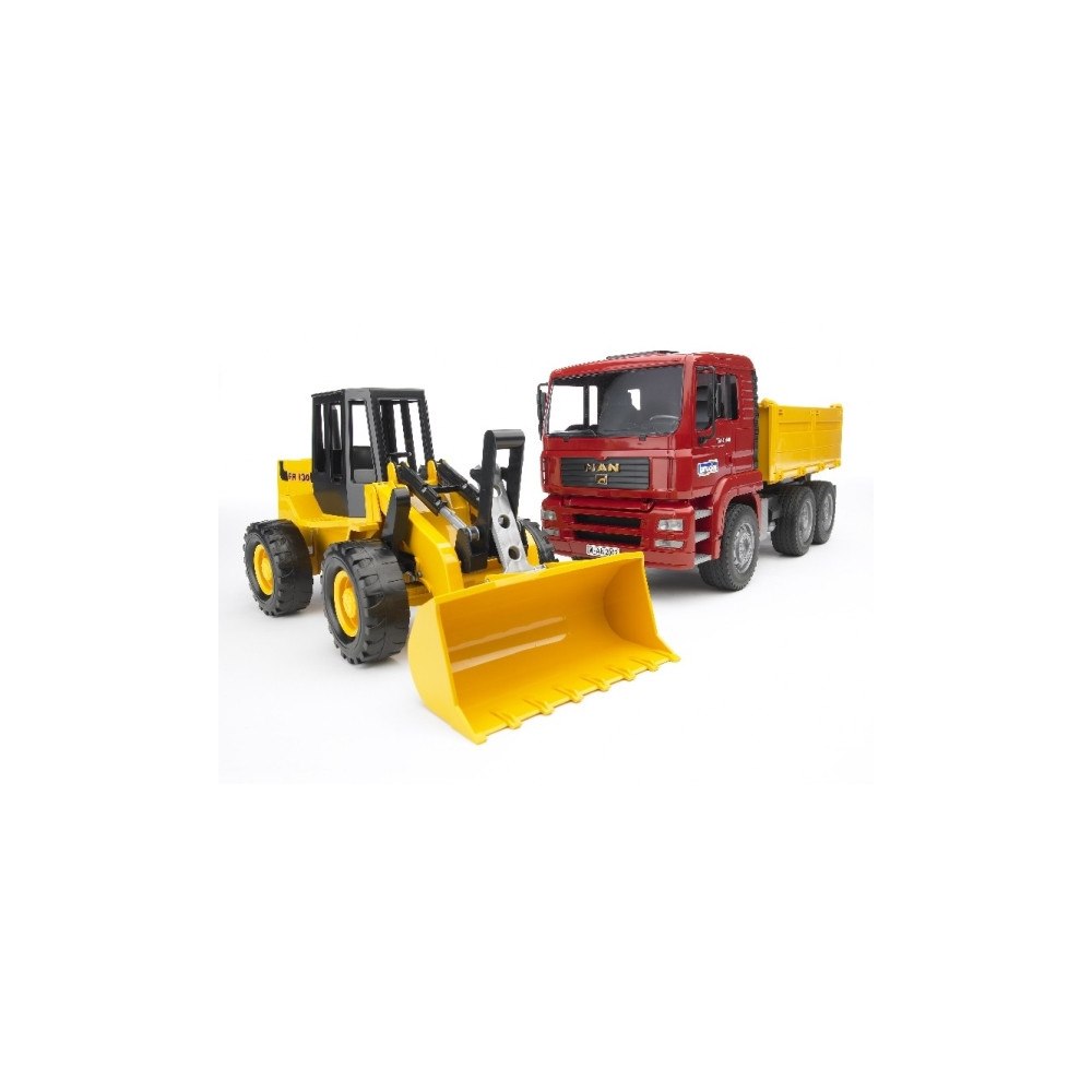 Bruder BRUDER Construction truck with articulated road loader, 3 År...