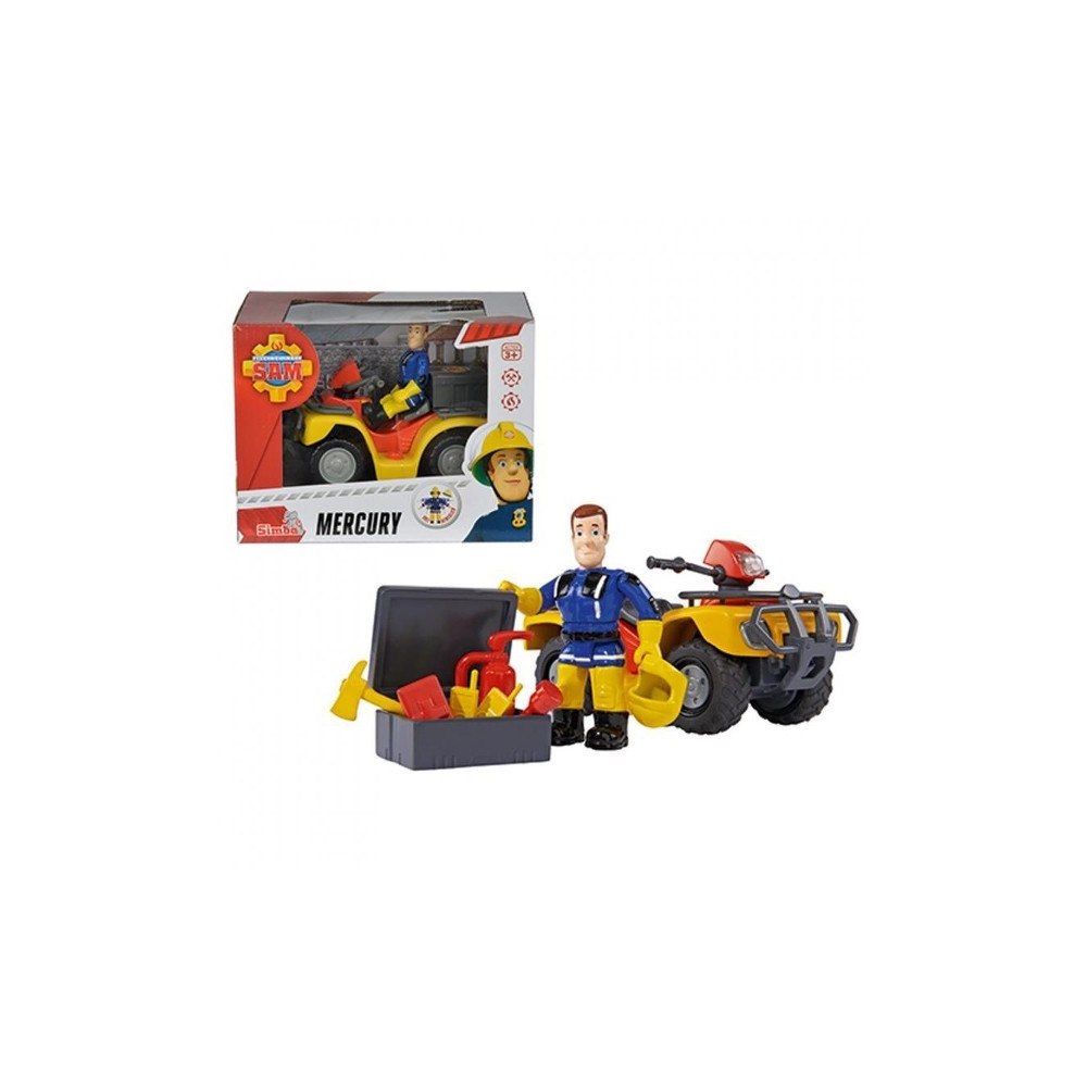 Speelgoed Simba Quad Brandman Sam Quad Mercury med figur (109257657038...
