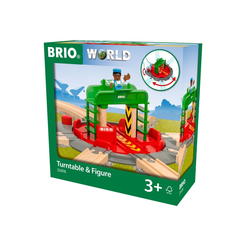 Brio BRIO World - Vändplatta och figur