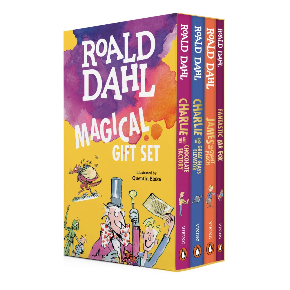 Roald Dahl Roald Dahl Magical Gift Boxed Set (4 Books): Charlie and the Chocolate Factory, James and the Giant Peach, Fantastic Mr....