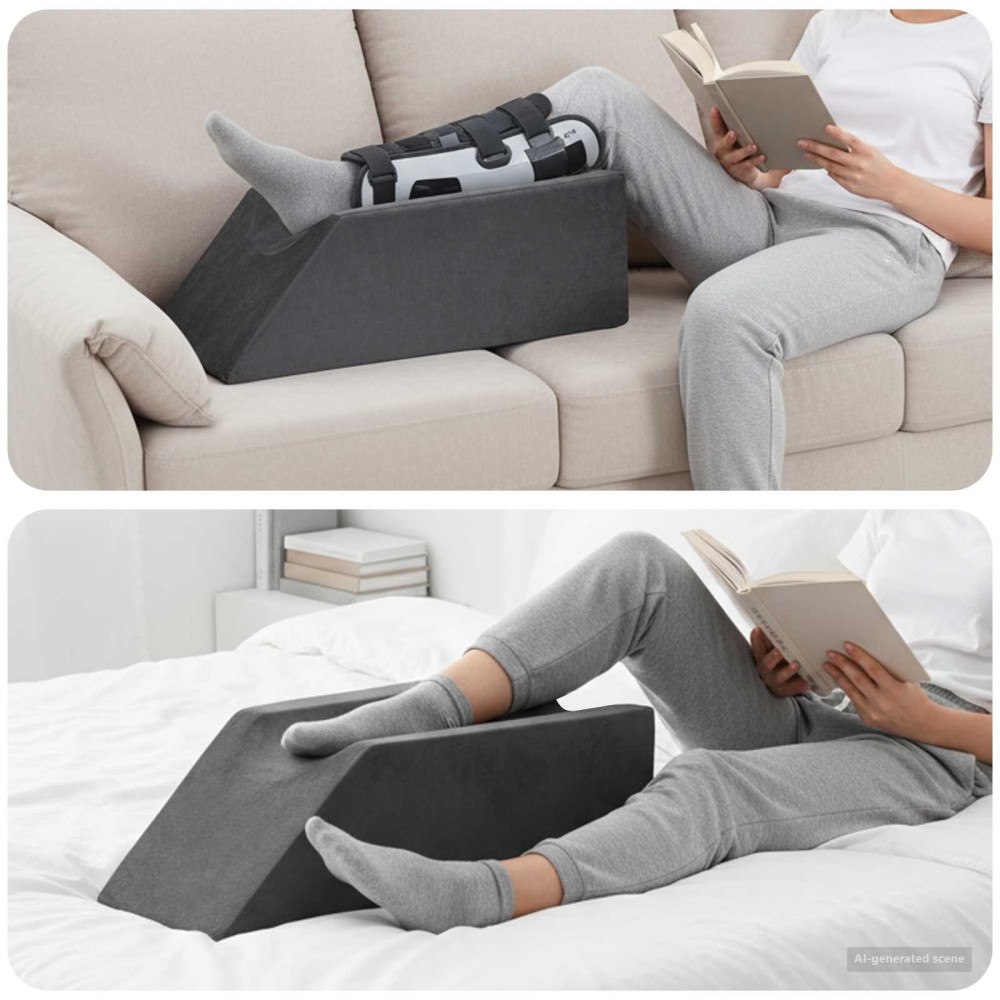 vidaXL Ben Kudde Enfärgad Grå 68 x 25 x 21,5 cm