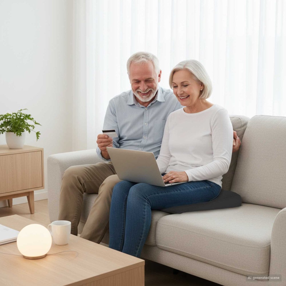 vidaXL Sittkudde Svart 39 x 38 x 8,5 cm