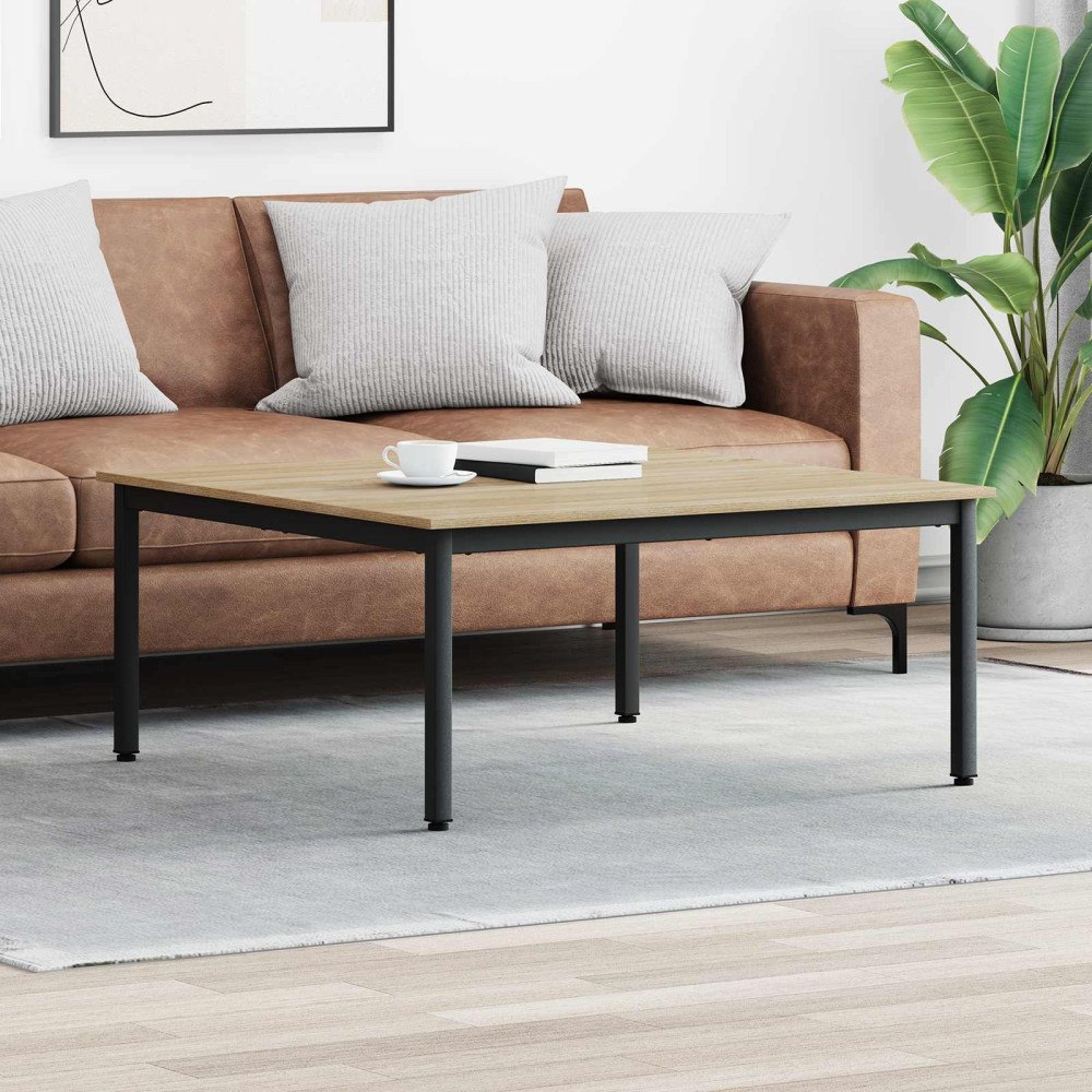 vidaXL Kaffeebord Sonoma 100 x 100 x 45 cm Konstruerat trä