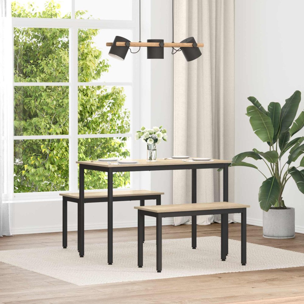 vidaXL bänk Sonoma 80 x 35 x 45 cm Konstruerat trä