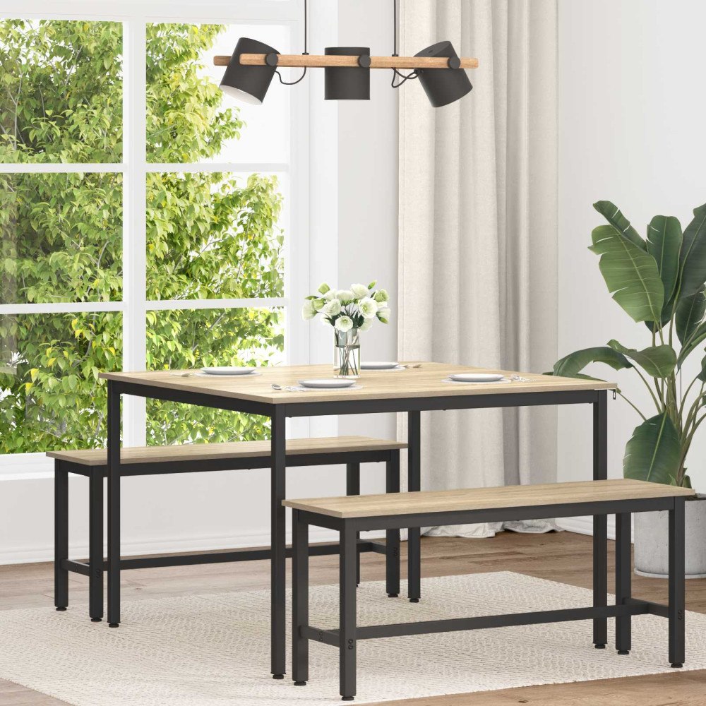 vidaXL Matbord METALL