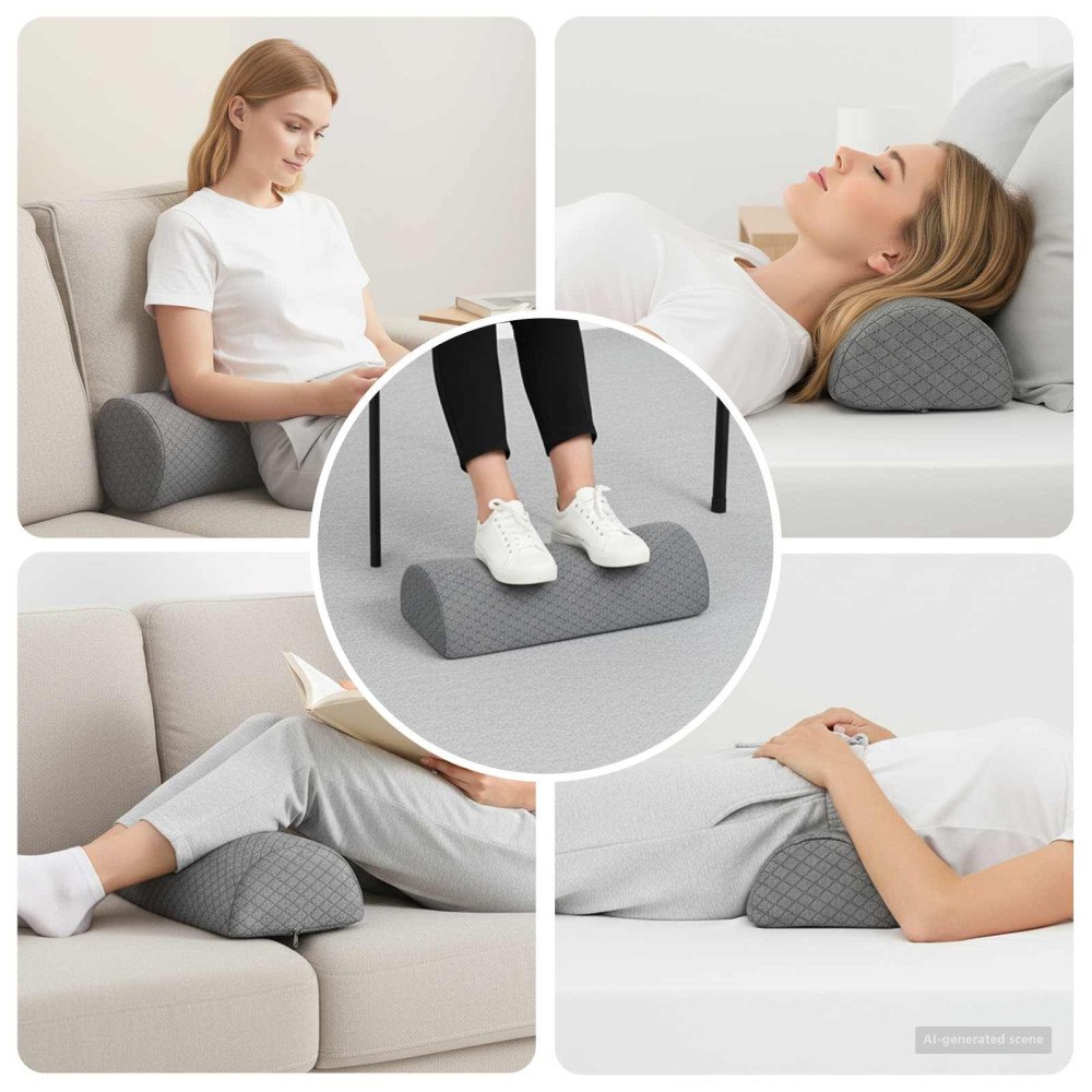 vidaXL Benkudde Geometriskt Grå 52 x 20 x 11 cm